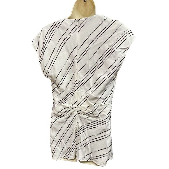 Proenza Schouler Stella Top In Textured Stripe NWT Size 2 - Picture 8 of 12